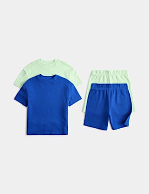 Kids' 2 Pack Pure Cotton Pyjama Sets (1-16 Yrs)