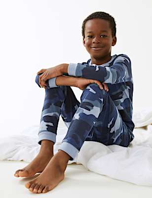 Cotton Rich Camouflage Pyjamas (7-16 Yrs)