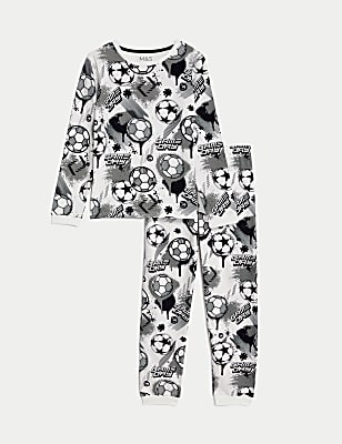 Cotton Rich Football Pyjamas (7-14 Yrs)