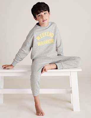 Weekend Warrior Slogan Lounge Set