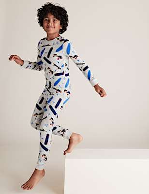Cotton Rich Skateboard Print Pyjama Set (7-16 Yrs)