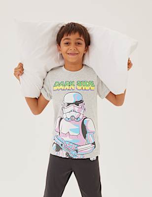 Cotton Mix Printed Round Neck Pyjama Set