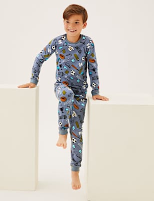Cotton Rich Football Pyjamas (7-16 Yrs)