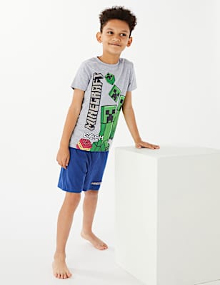 Cotton Rich Minecraft&trade; Short Pyjama (4-16 Yrs)