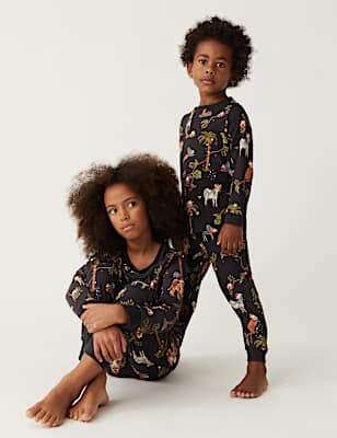 Pure Cotton Animal Print Christmas Pyjamas
