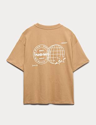 Pure Cotton Graphic T-Shirt (6-16 Yrs)