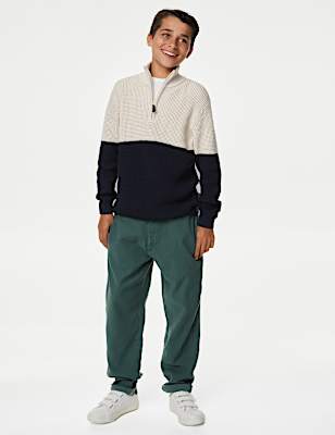 Pure Cotton Waffle Zip Jumper (6-16 Yrs)