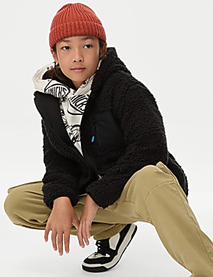 Borg Hooded Zip Jacket (6-16 Yrs)
