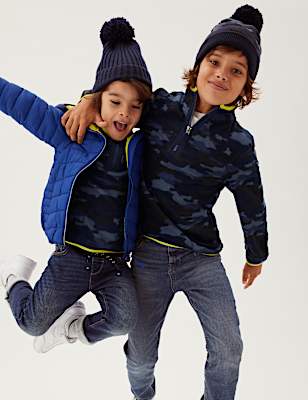 Camouflage Recycled Zip Fleece Top (2-16 Yrs)