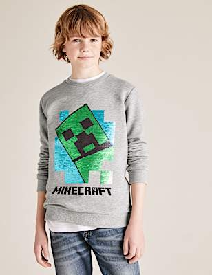 Minecraft&trade; Reversible Sequin Sweatshirt