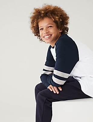 Pure Cotton Striped Top (6-16 Yrs)