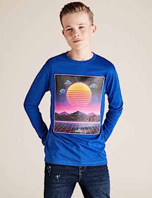 Pure Cotton Space Raiders T-Shirt (6-16 Yrs)