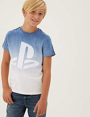 Pure Cotton PlayStation&trade; Logo T-Shirt (6-16 Yrs)