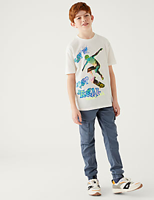 Pure Cotton Skate Print T-Shirt