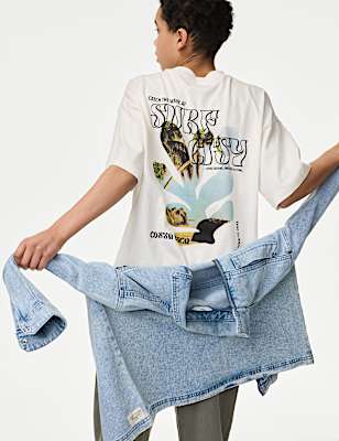 Pure Cotton Graphic T-Shirt (2-16 Yrs)