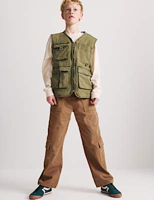 Cotton Rich Cargo Trousers (6-16 Yrs)