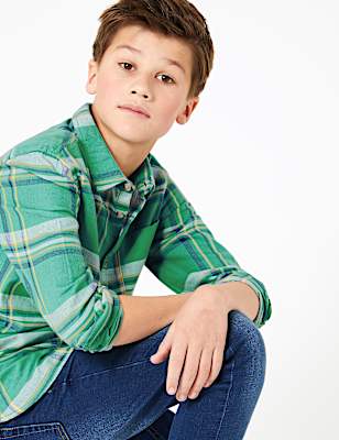 Cotton Checked Shirt (6-16 Years)