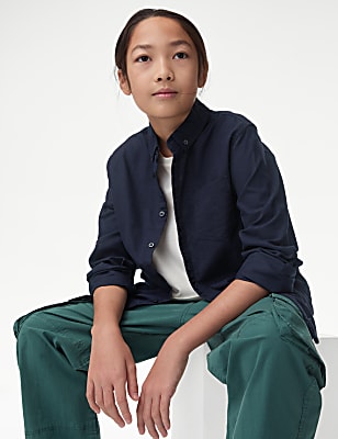 Pure Cotton Oxford Shirt (6-16 Yrs)