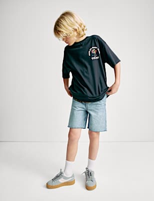 Pure Cotton Graphic T-Shirt (6-16 Yrs)