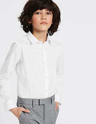 Pure Cotton Textured Shirt (3-16 Yrs)