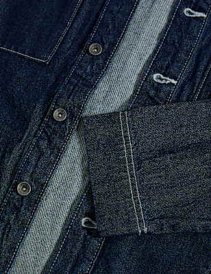 Pure Cotton Denim Shirt (6-16 Yrs)