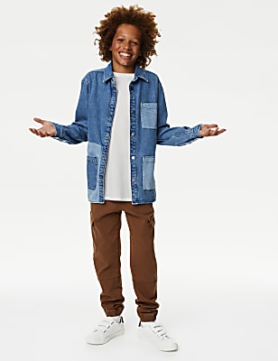 2pc Denim Shirt & T-Shirt Set (6-16 Yrs)