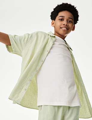 Linen Rich Shirt (2-16 Yrs)