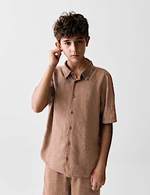 Linen Rich Shirt (2-16 Yrs)