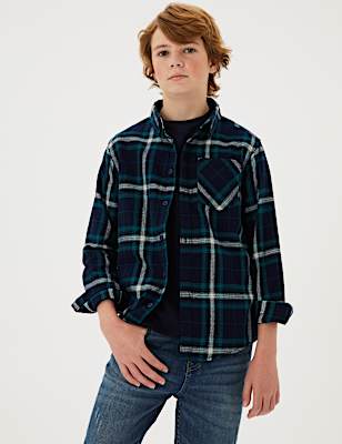 2pc Pure Cotton Shirt & T-Shirt (6-16 Yrs)