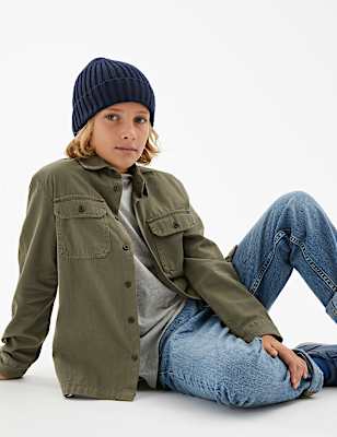 2pc Pure Cotton Twill Shirt and T-Shirt Set (6 - 16 Yrs)