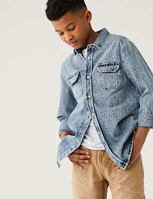 2pc Pure Cotton Shirt with T-Shirt