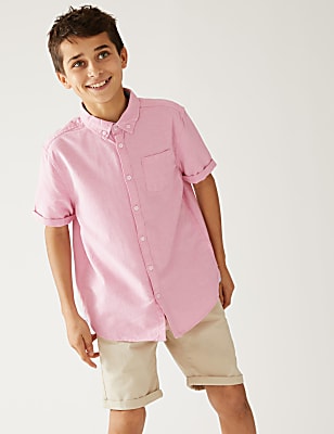 Pure Cotton Plain Shirt