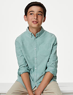 Pure Cotton Oxford Shirt (6-16 Yrs)
