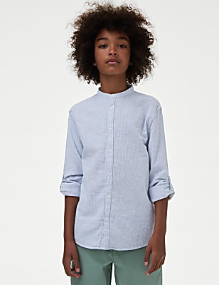 Cotton Rich Textured Shirt (6-16 Yrs)