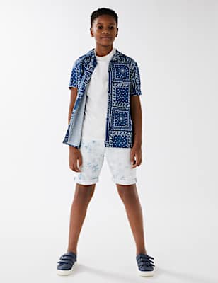 Denim Tie Dye Shorts (6-16 Yrs)