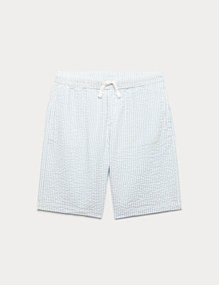 Pure Cotton Striped Shorts (6-16 Yrs)