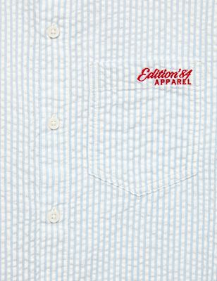 Pure Cotton Striped Shirt (6-16 Yrs)