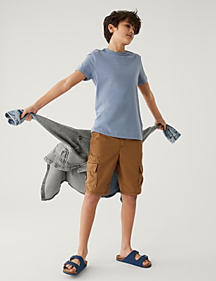 Pure Cotton Cargo Shorts