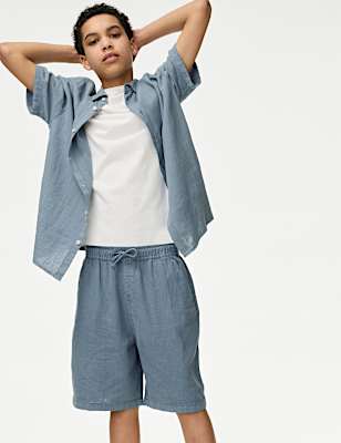 Linen Rich Shorts (2-16 Yrs)