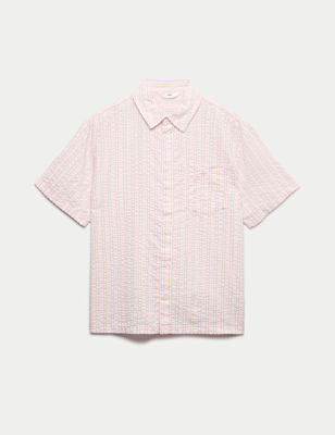 Cotton Rich Striped Shirt (6-16 Yrs)