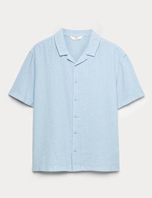 Linen Rich Plain Shirt (6-16 Yrs)