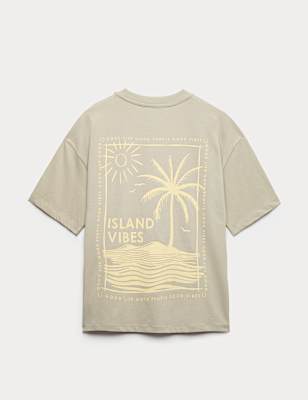 Pure Cotton Graphic T-Shirt (6-16 Yrs)