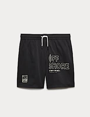 Off Shore Graphic Swim Shorts (6-16 Yrs)