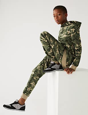 Cotton Rich Camouflage Joggers