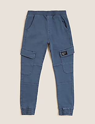 Cotton Rich Woven Cargo Trousers (6-16 Yrs)