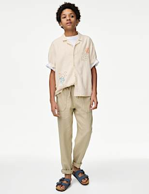 Linen Rich Trousers (6-16 Yrs)