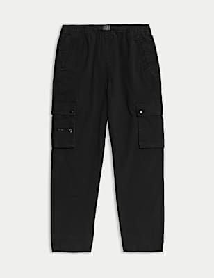 Relaxed Denim Cargo Trousers (6-16 Yrs)