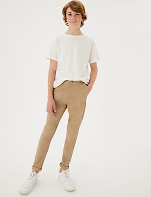 Cotton Rich Chinos with Stretch (3-16 Yrs)