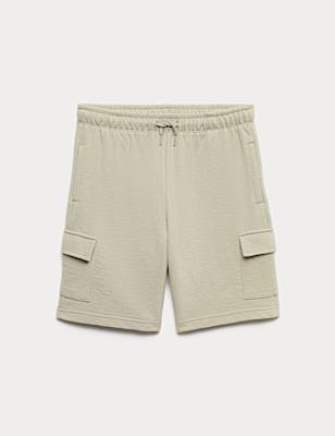 Cotton Rich Jersey Cargo Shorts (6-16 Yrs)