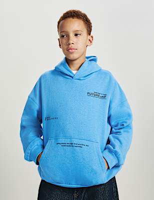 Cotton Rich Graphic Hoodie (6-16 Yrs)